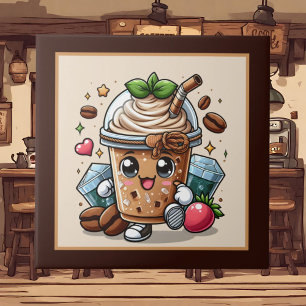 Cute coffee bar , shop or Coffee themed kitchen Tile