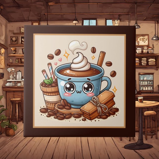 Cute coffee bar , shop or Coffee themed kitchen  Tile (Creator Uploaded)