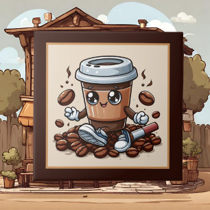 Cute coffee bar , shop or Coffee themed kitchen Tile