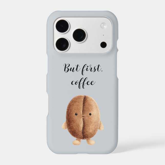Cute Coffee Bean But First Coffee (Back)