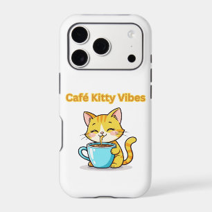 **Cute Coffee Cat – Adorable Cat Drinking Coffee I
