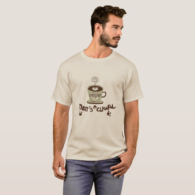 Cute coffee cat tee (Front Full)