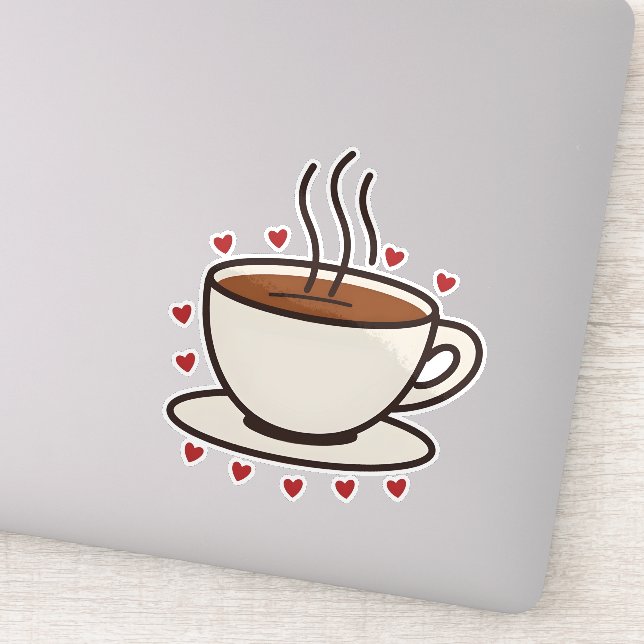 Cute Coffee Cup Heart  (Detail)