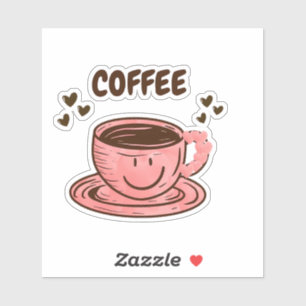Cute Coffee Cup Stickers
