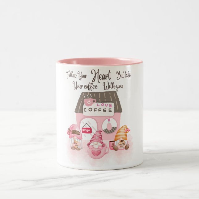 Cute Coffee Gnomes Mug (Center)