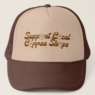 Cute coffee hat, support local coffee shops trucker hat