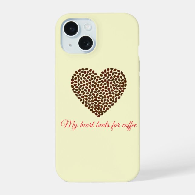 Cute Coffee Heart Phone Case (Back)