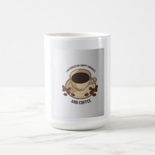 Cute Coffee Illustration Ceramic Mug 