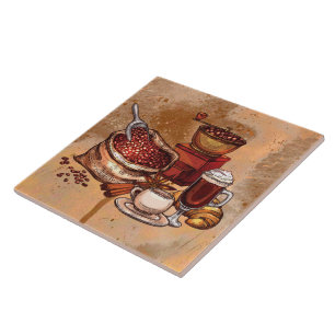 cute coffee kitchen decor tile