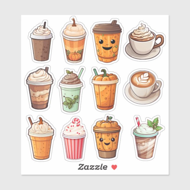 Cute Coffee Latte (Sheet)