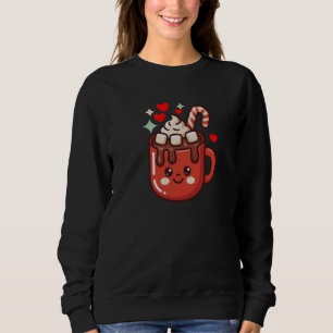 Cute Coffee Latte Art Gift for Mum Cafe Morning Ho Sweatshirt