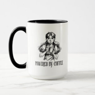 Cute Coffee Lover Girl Illustration Mug