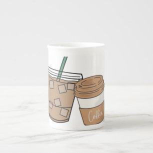 Cute Coffee Lover Paper Cup Iced & Hot Coffee Dr