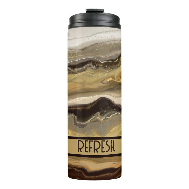 Cute Coffee Marble  Thermal Tumbler (Front)
