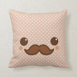 Cute coffee moustache cushion