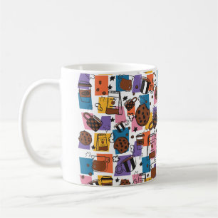 Cute Coffee Pattern – Colourful Coffee Lover Mug