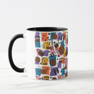 Cute Coffee Pattern – Colourful Coffee Lover Mug