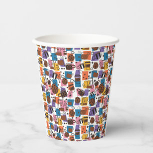 Cute Coffee Pattern – Colourful Coffee Lover Paper Cups