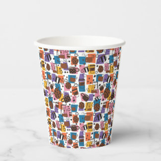Cute Coffee Pattern – Colourful Coffee Lover Paper Cups