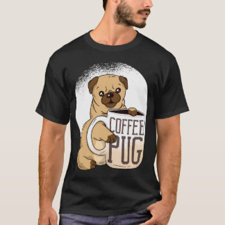 Cute Coffee Pug Lover T-Shirt
