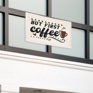 cute coffee shop business banner
