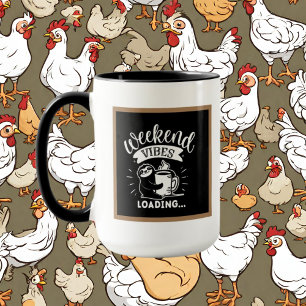 cute coffee sloth add monogram mug