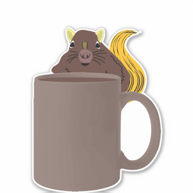 Cute coffee sticker (Front)