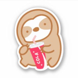 Cute Cola Soda Sloth