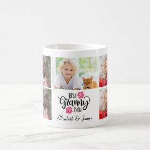 Cute Collage Photo Best Granny Ever Grandma Gift C Coffee Mug