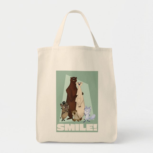 Cute & Colorful Bear Family Tote Bag (Front)