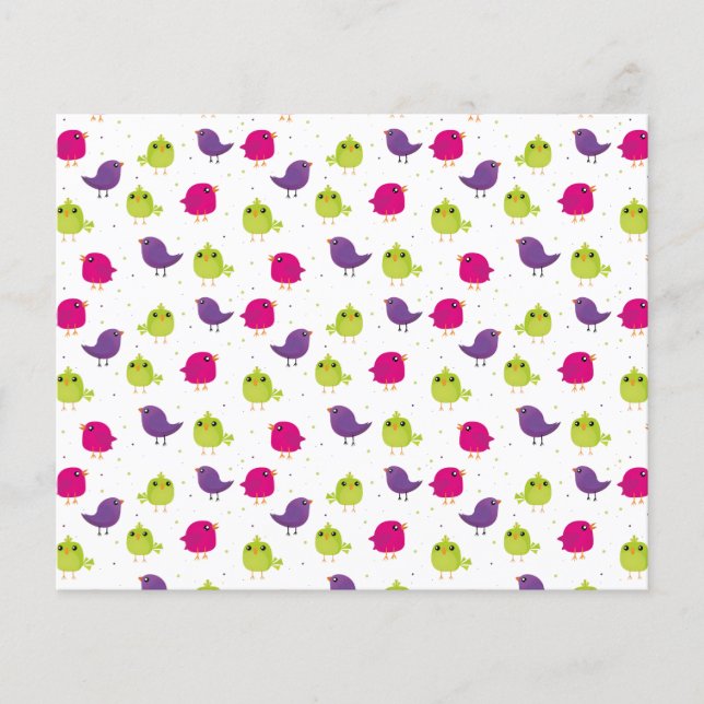 Cute colorful birds  (Front)