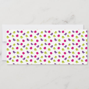 Cute colorful birds  announcement