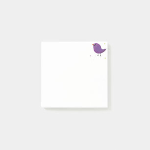 Cute colorful birds post-it notes