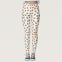 Cute Colorful Butterfly Print on White