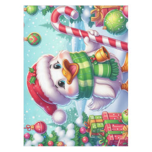 Cute Colorful Christmas duck Tablecloth