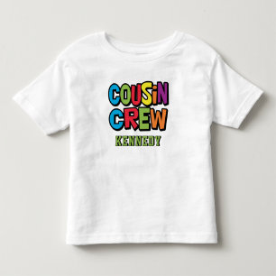 Cute Colorful Cousin Crew Family Reunion  Toddler T-Shirt