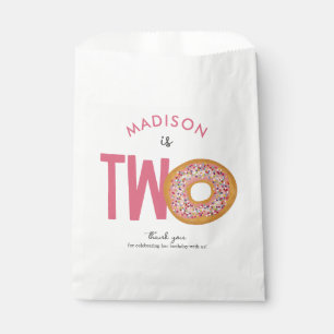Cute Colorful Donuts Two 2nd Birthday Favour Bags