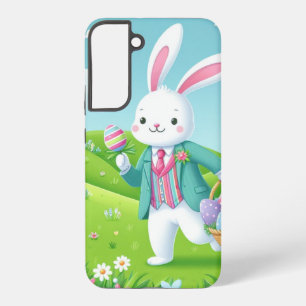 Cute, colorful Easter bunny Samsung Galaxy Case