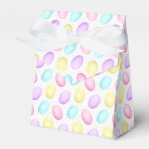 Cute Colorful Easter Egg Pattern Party Favour Box