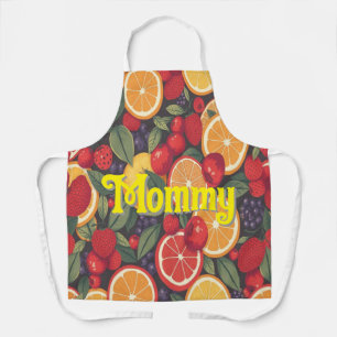 Cute Colorful Fruit Pattern – Fun Summer Design  Apron