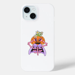 Cute & Colorful Halloween Bones iPhone 15 Case