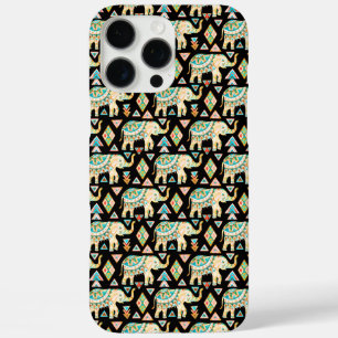 Cute colorful indian elephants pattern iPhone 16 pro max case
