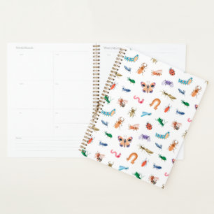 Cute Colorful Insect Pattern Planner