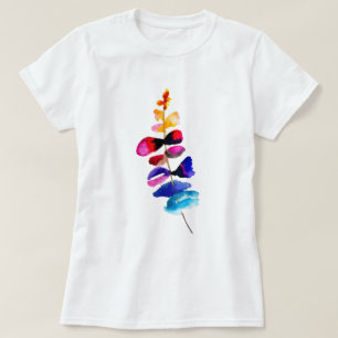Cute colorful leaves watercolor T-Shirt