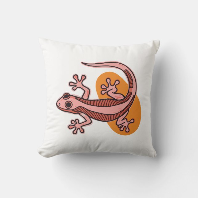 Cute Colorful Lizard Cushion (Front)