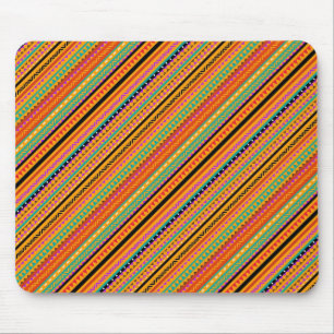 Cute colorful native aztec patterns design mouse mat