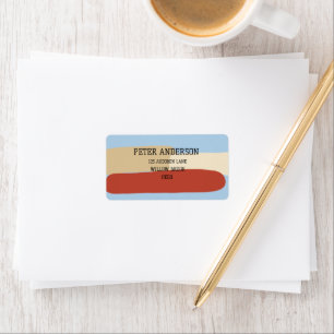 Cute Colorful Return Address Label