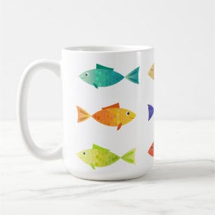 Cute colorful sea fish  coffee mug