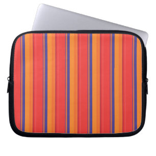 Cute colorful summer stripes  laptop sleeve