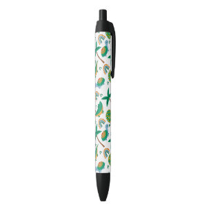 Cute Colorful Turtle Alligator Rainbow Pattern Black Ink Pen